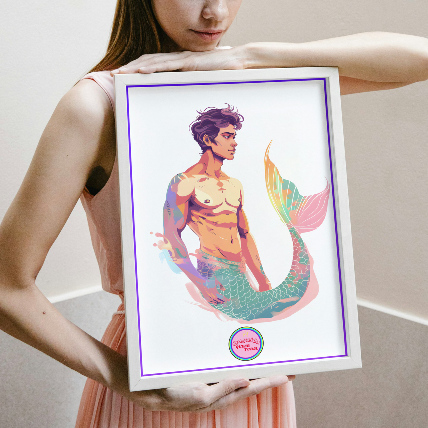 🔱 Ilustración Digital Queer | Tritón | Sireno | ¡Descarga Instantánea! 🧜🏻‍♂️ Edición Taras 🧜🏻‍♂️