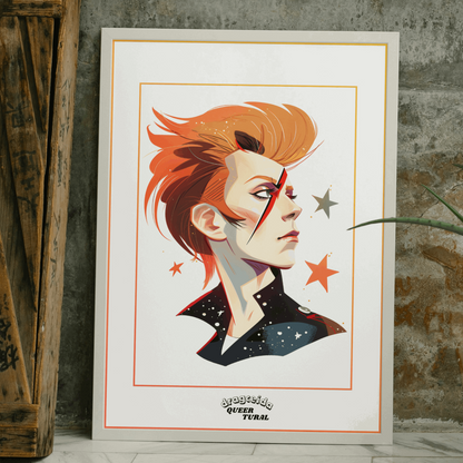 ⚡ Ilustración Digital | David Bowie | ¡Descarga Instantánea! 🚀 Edición Space Oddity 🚀