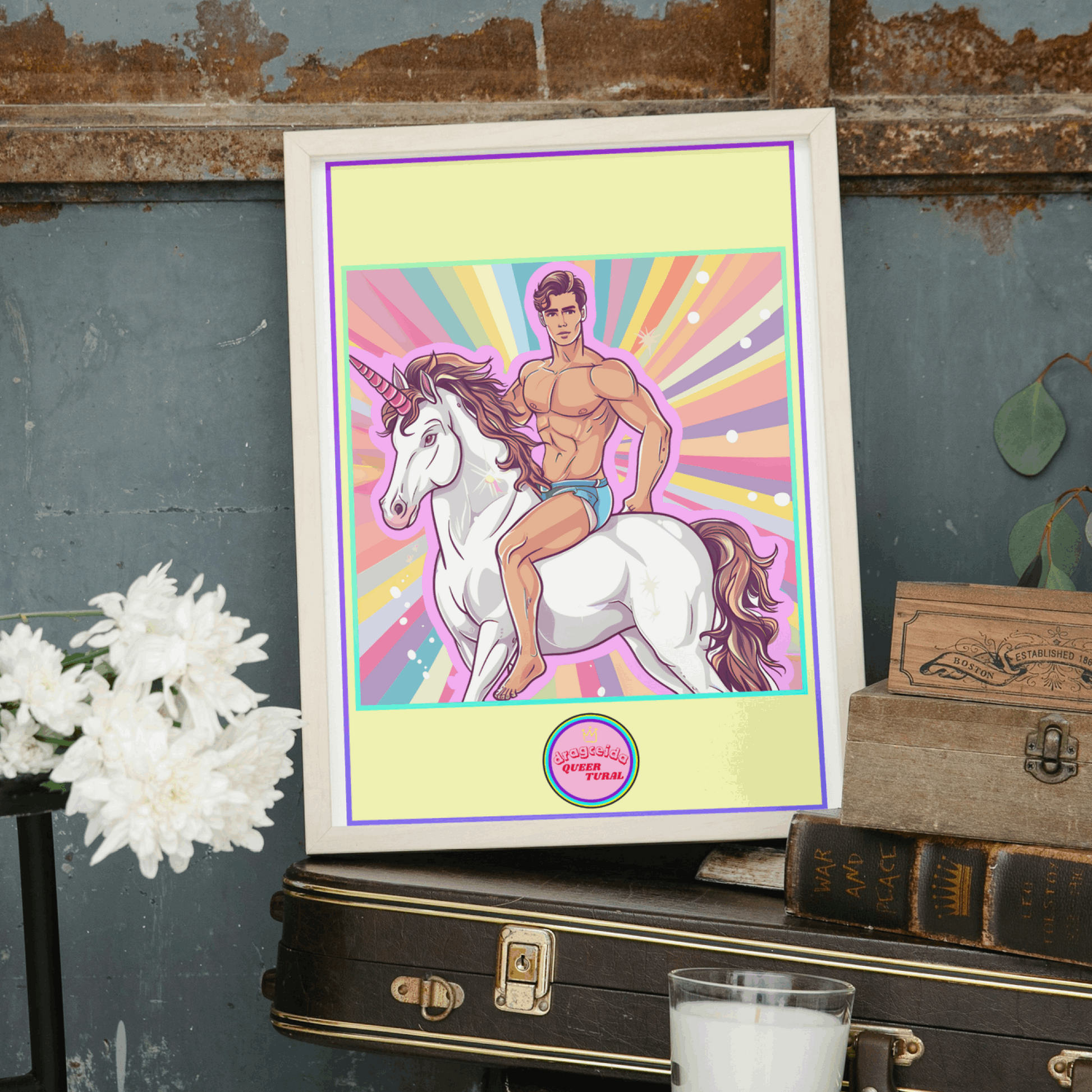 🦄 Ilustración Digital Queer de Unicornios | Los Jinetes del Arcoíris | ¡Descarga Instantánea! 🎠 Edición Toby Pinky 🎠