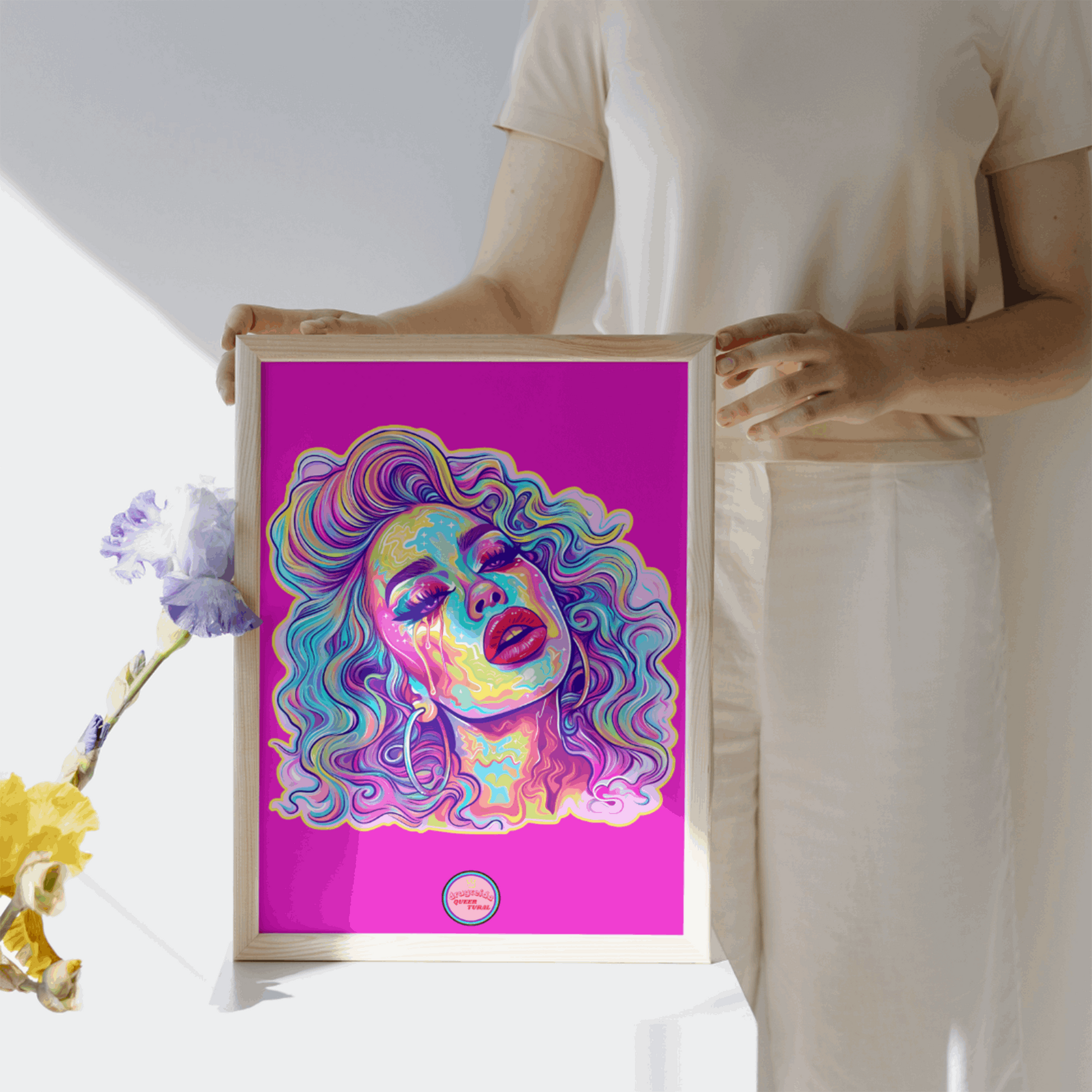 👑 Ilustración Digital | Drag Queens | ¡Descarga instantánea! 🔥 Edición Scarlet Stardust 🔥 Rosa