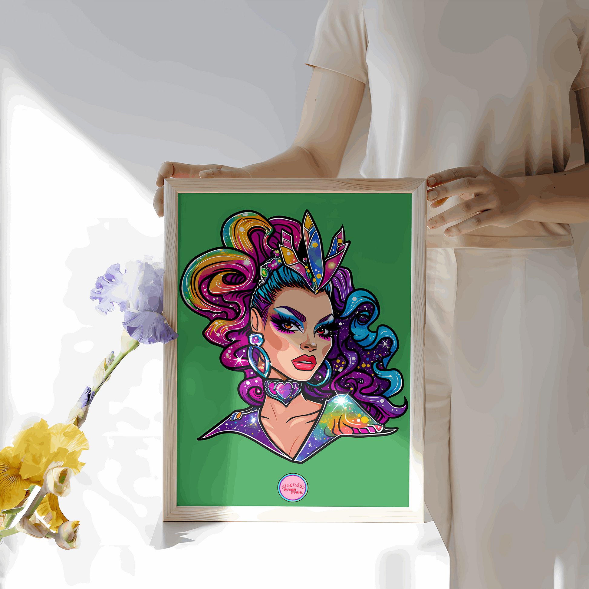 👑 Ilustración Digital de | Drag Queens |¡¡Descarga instantánea!! 🔥 Edición Blush Belle 🔥 Verde