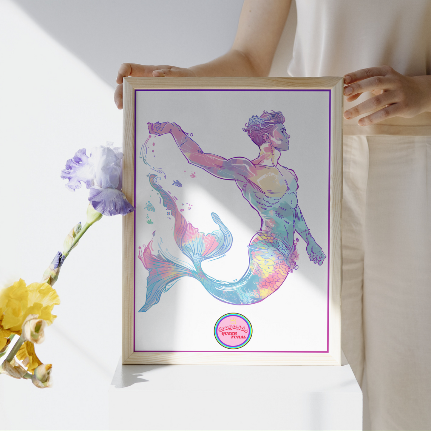 🔱 Ilustración Digital Queer | Tritón | Sireno | ¡Descarga Instantánea! 🧜🏻‍♂️ Edición Nerites 🧜🏻‍♂️