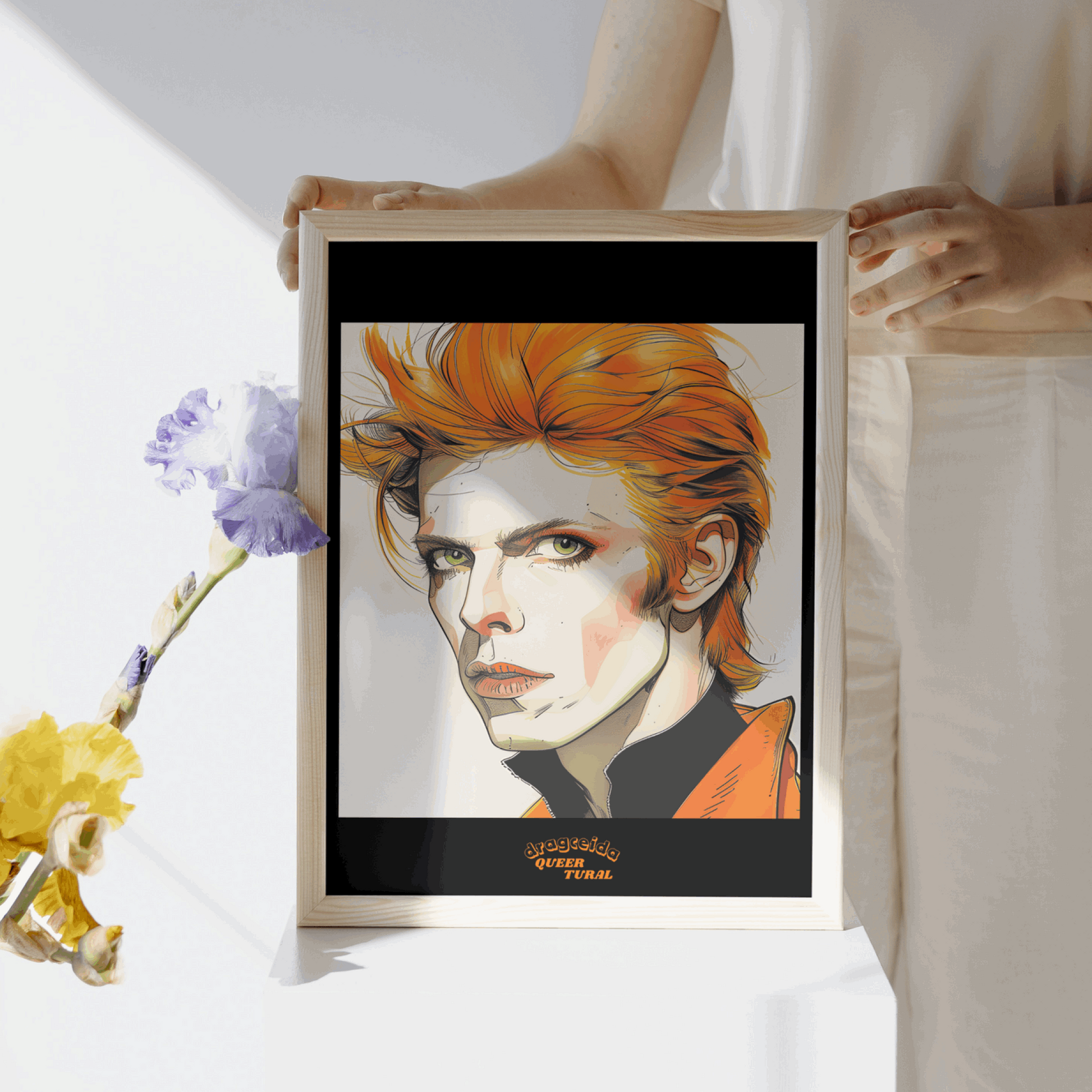 ⚡ Ilustración Digital | David Bowie | ¡Descarga Instantánea! 🚀 Edición Heroes 🚀
