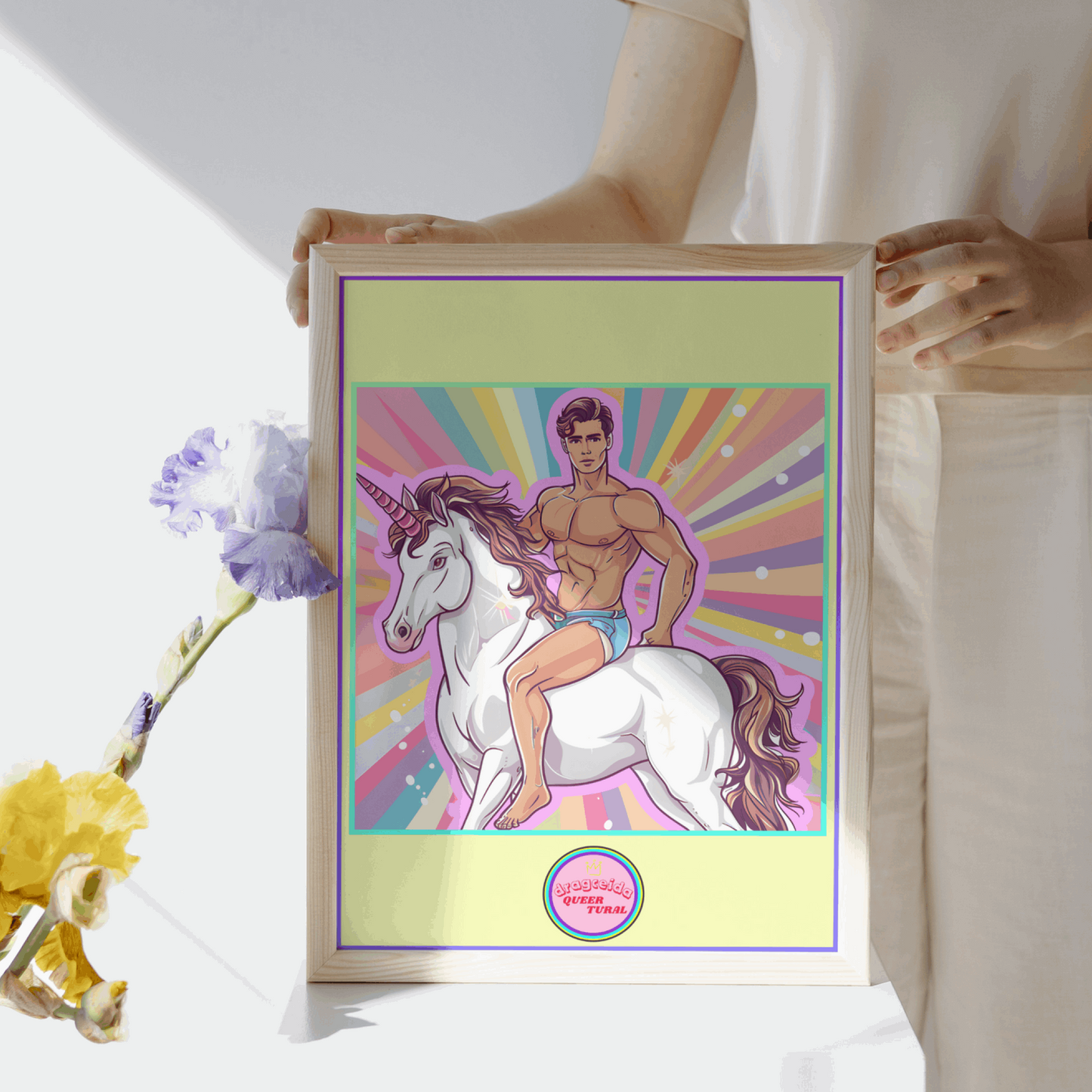 🦄 Ilustración Digital Queer de Unicornios | Los Jinetes del Arcoíris | ¡Descarga Instantánea! 🎠 Edición Toby Pinky 🎠