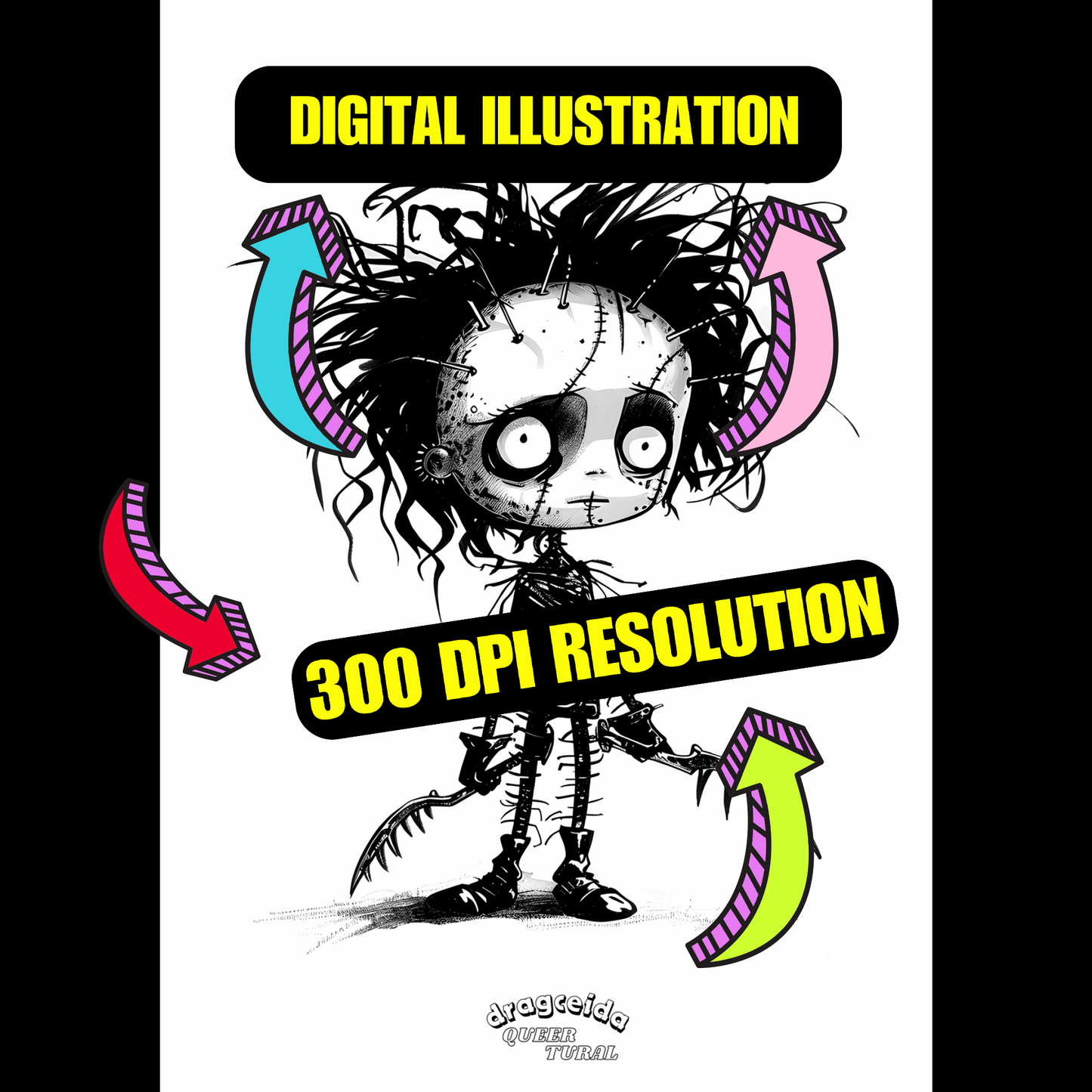 🎬 Ilustración Digital | Eduardo Manostijeras |¡¡Descarga Instantánea!! 🌹 Edición Lone Craftsman 🌹