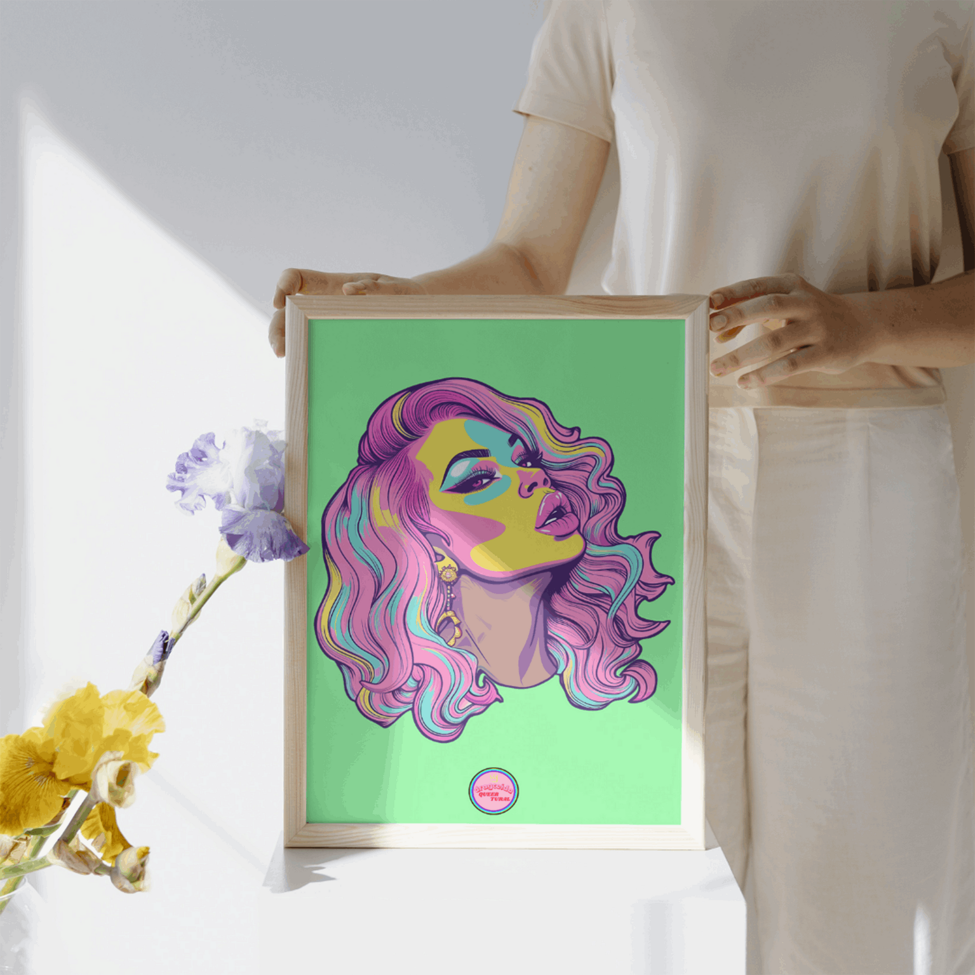 👑 Ilustración Digital | Drag Queens | ¡Descarga instantánea! 🔥 Edición Mirage Moxie 🔥 Verde