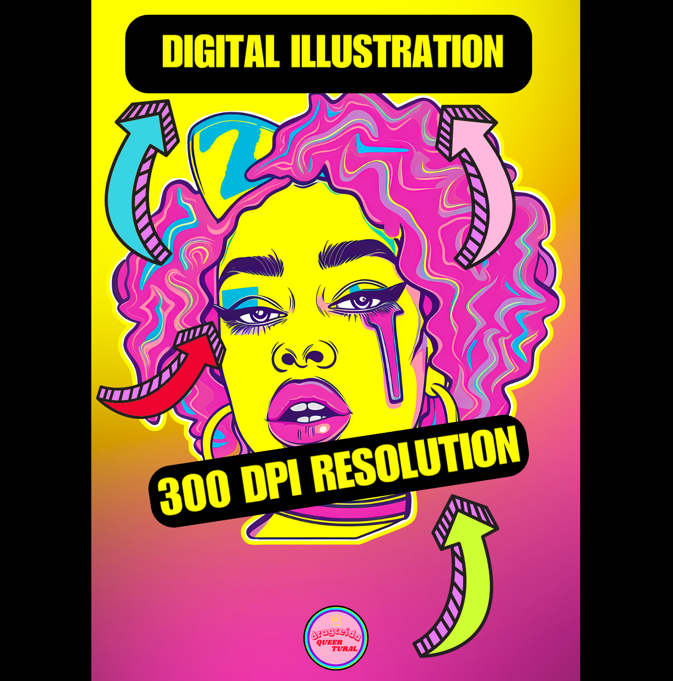 👑 Ilustración Digital | Drag Queens | ¡Descarga instantánea! 🔥 Edición Nova Nebula🔥