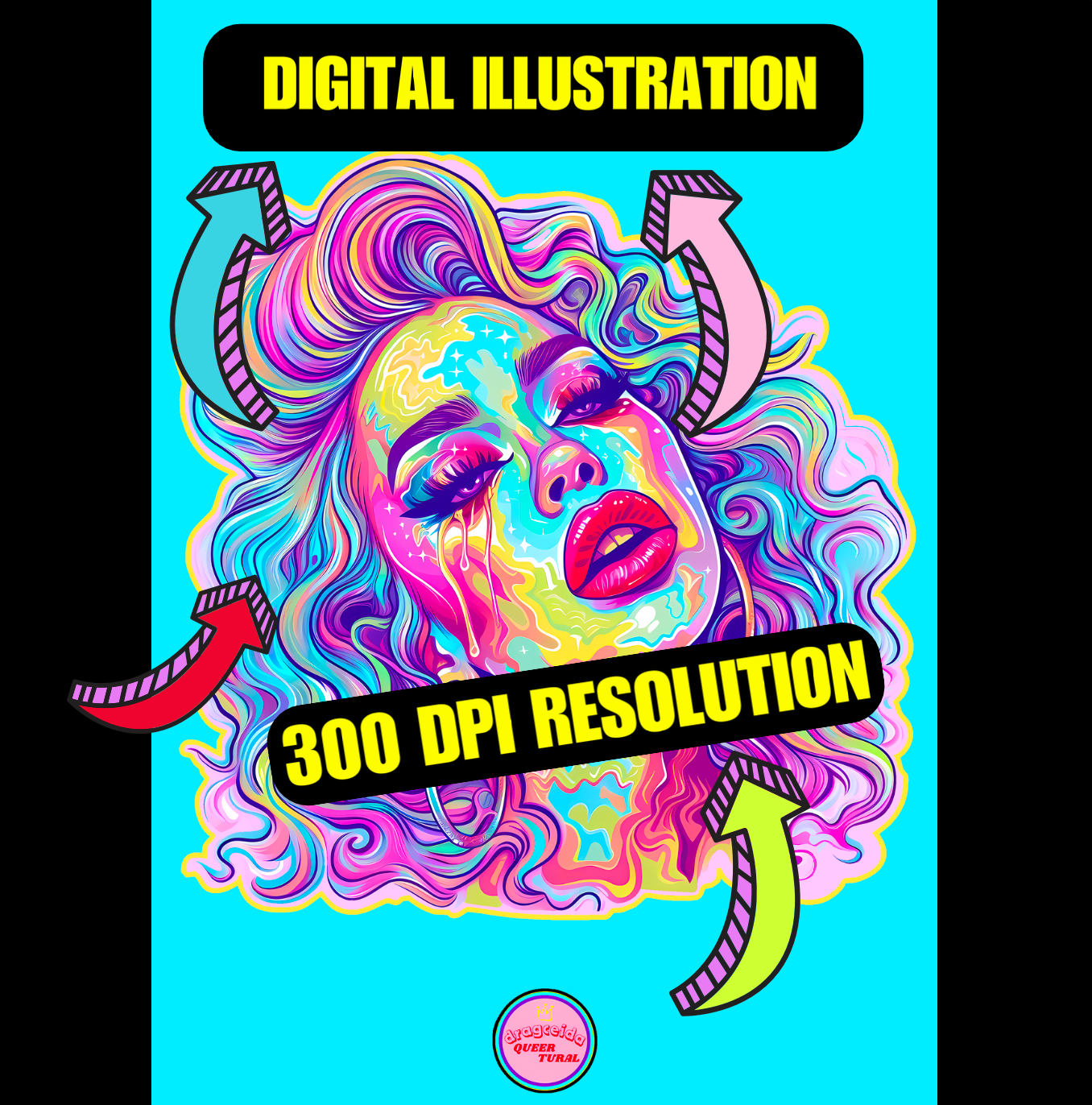 👑 Ilustración Digital | Drag Queens | ¡Descarga instantánea! 🔥 Edición Scarlet Stardust 🔥
