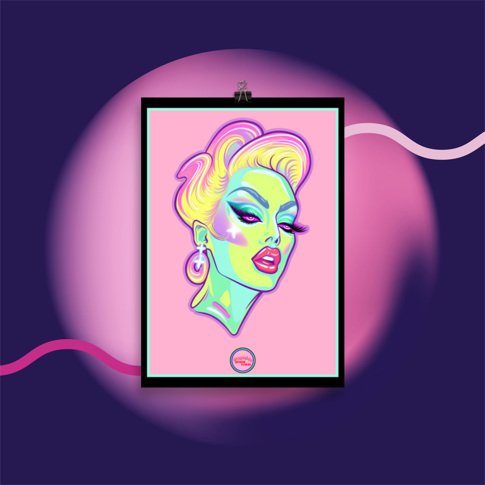 👑 Ilustración Queer | Drag Queens | ¡Envío Gratis! 🔥 Edición Venus Vertex 🔥