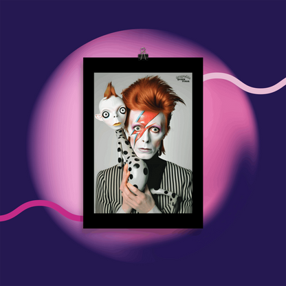 ⚡ Ilustración Bowie |¡Envío Gratis! 🚀 Edición Rebel Rebel 🚀