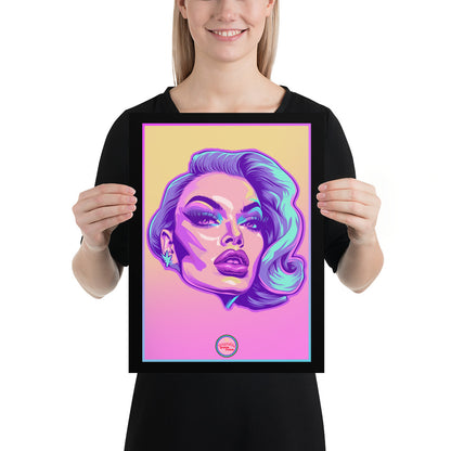 👑 Ilustración Queer | Drag Queens | ¡Envío Gratis! 🔥 Edición Mystique Charm 🔥 Edición Rosa & Amarilla 30×40 cm