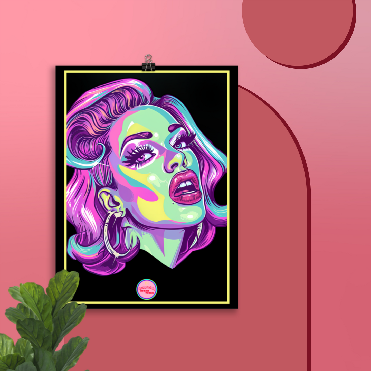 👑 Ilustración Queer | Drag Queens | ¡Envío Gratis! 🔥 Edición Electra Sparkle 🔥