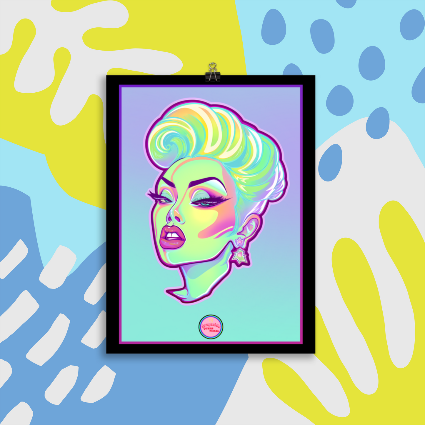 👑 Ilustración Queer | Drag Queens | ¡Envío Gratis! 🔥 Edición Opal Vixen🔥
