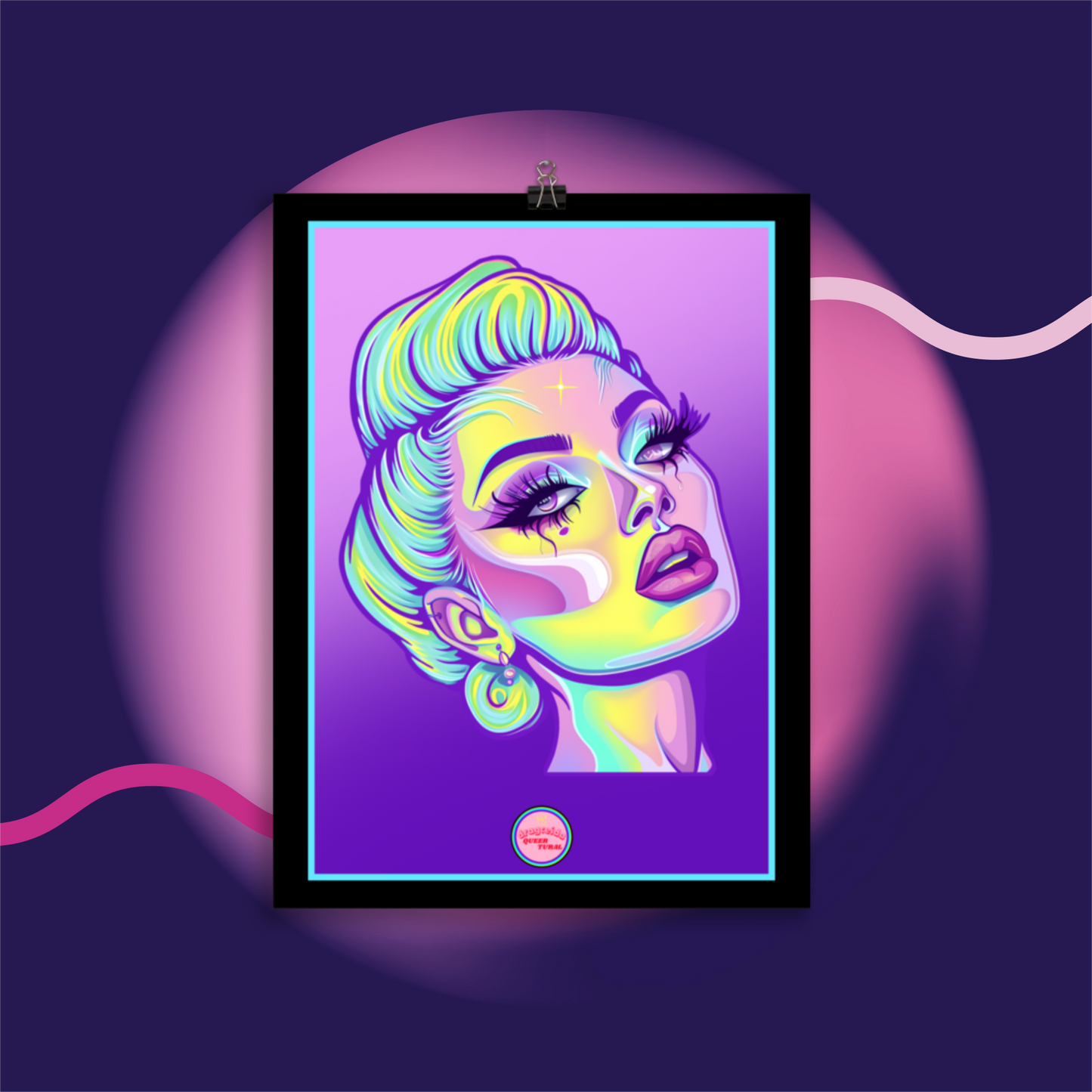 👑 Ilustración Queer | Drag Queens | ¡Envío Gratis! 🔥 Edición Jade Jewel 🔥