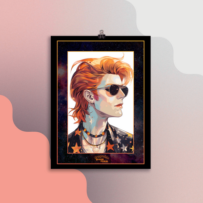 ⚡ Ilustración Bowie | ¡Envío Gratis! 🚀 Edición Life on Mars 🚀