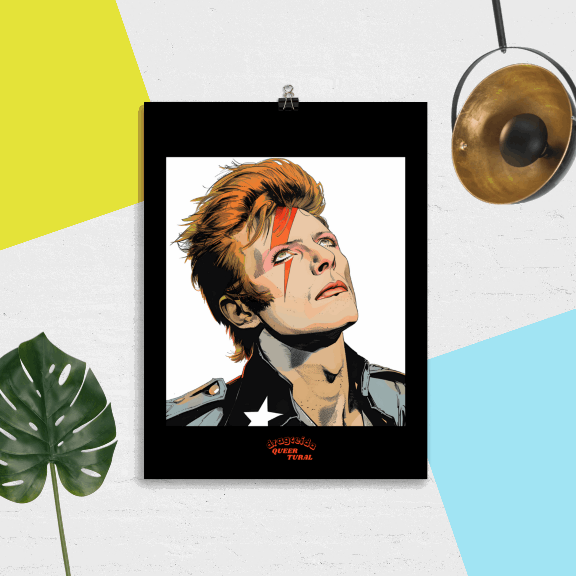 ⚡ Ilustración David Bowie | ¡Envío Gratis! 🚀 Edición Aladdin Sane 🚀