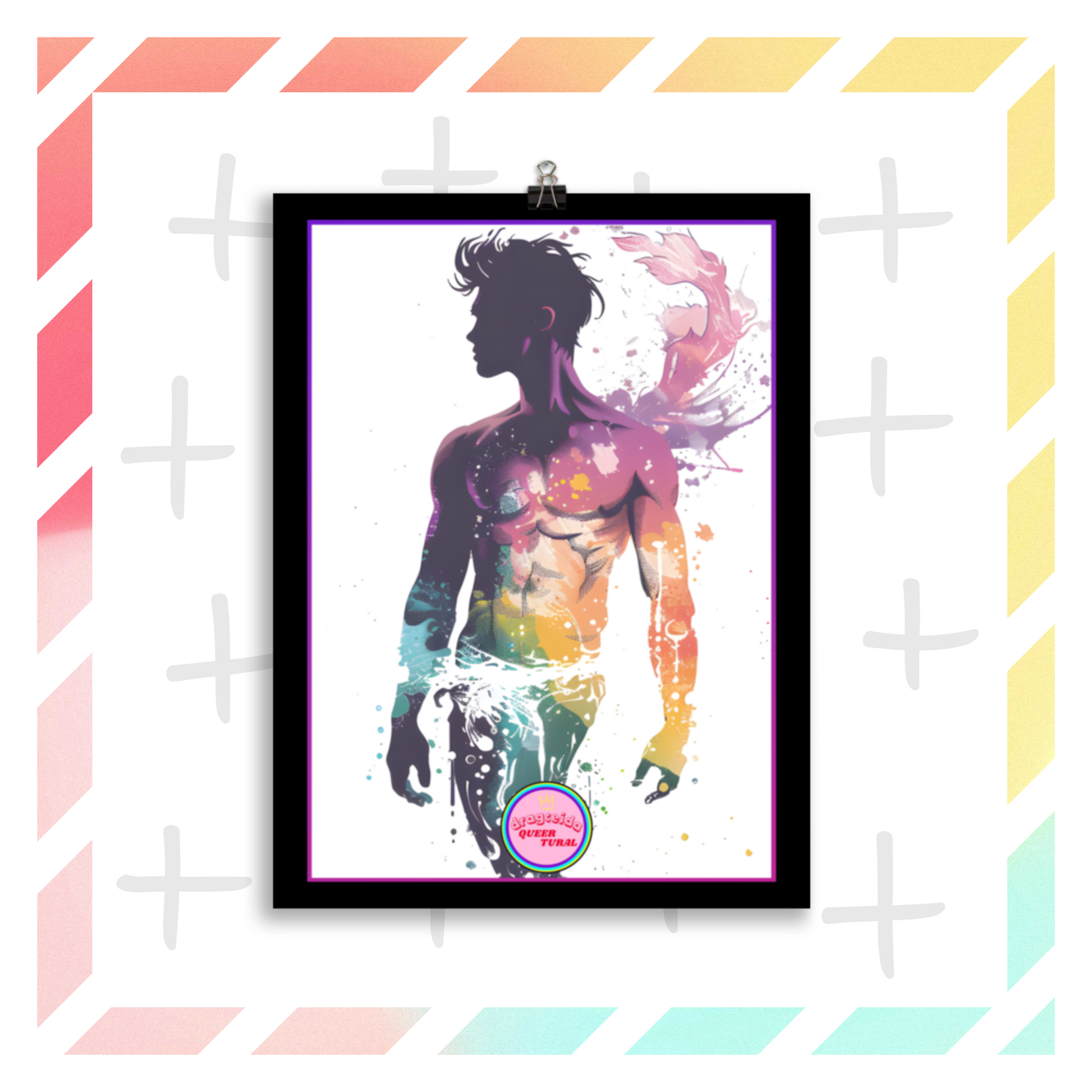 🔱 Ilustración Queer de| Tritón | Sireno | ¡Envío Gratis!🧜🏻‍♂️Edición Proteo🧜🏻‍♂️