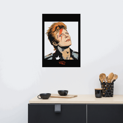 ⚡ Ilustración David Bowie | ¡Envío Gratis! 🚀 Edición Aladdin Sane 🚀
