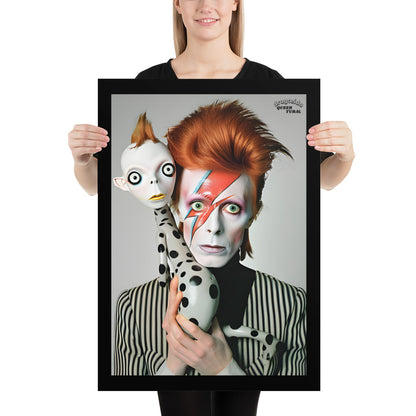 ⚡ Ilustración Bowie |¡Envío Gratis! 🚀 Edición Rebel Rebel 🚀 50×70 cm