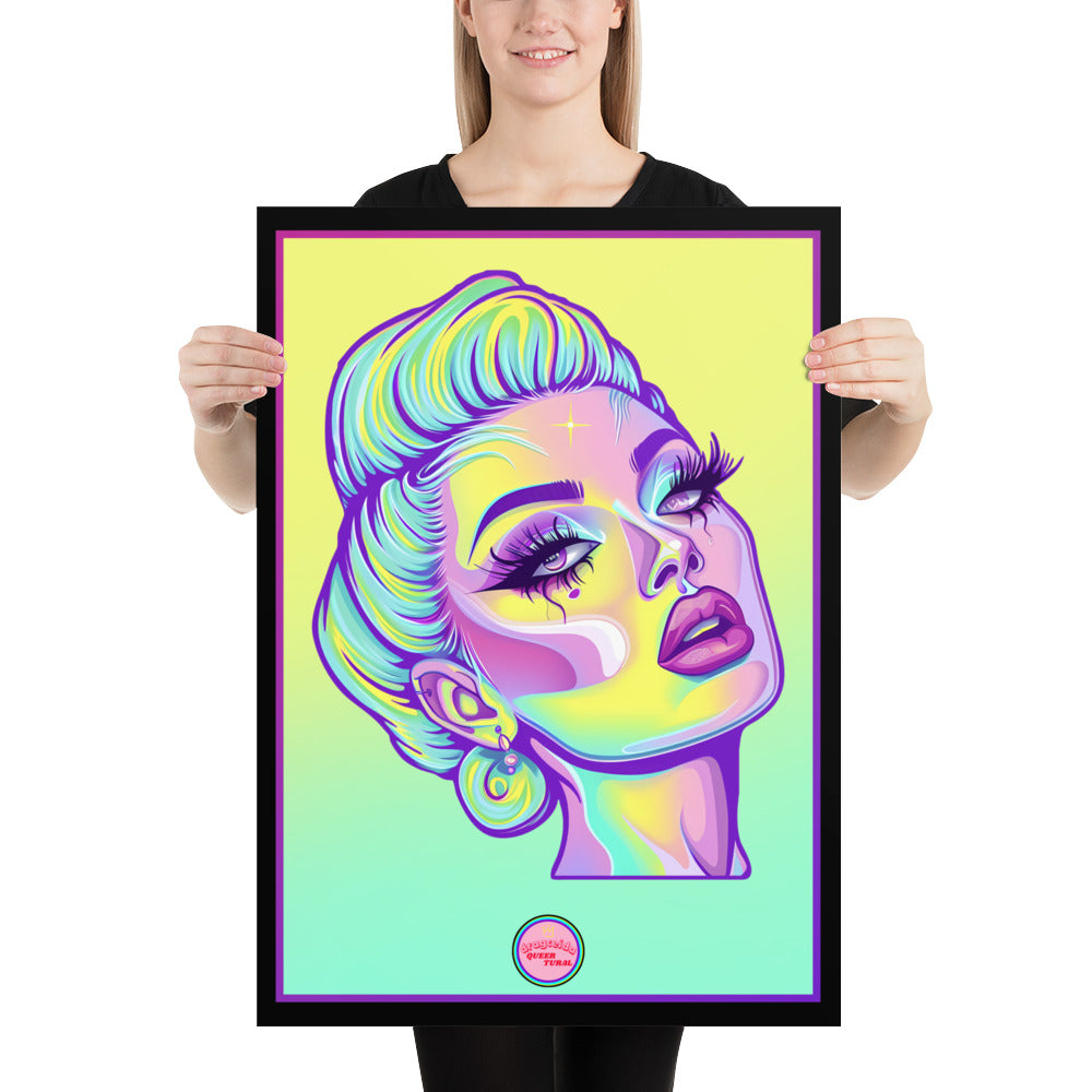 👑 Ilustración Queer | Drag Queens | ¡Envío Gratis! 🔥 Edición Jade Jewel 🔥 Lima 50×70 cm