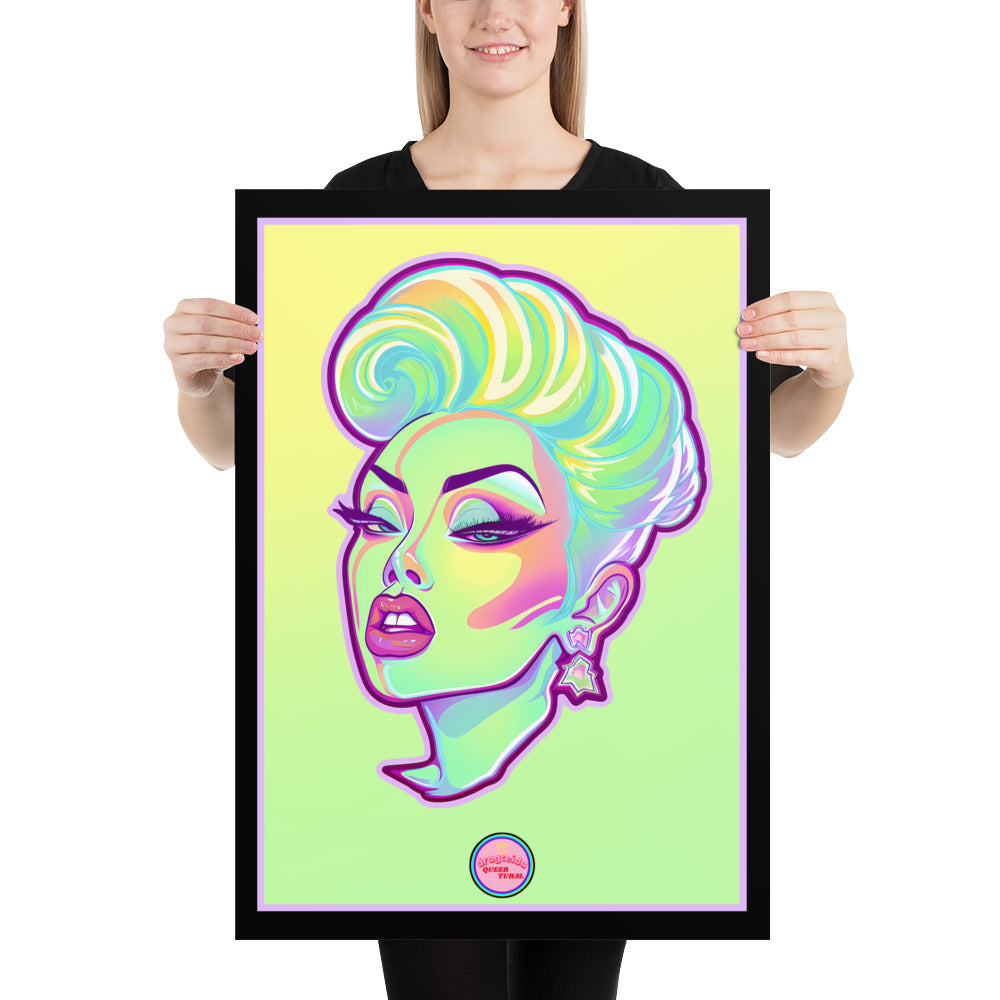 👑 Ilustración Queer | Drag Queens | ¡Envío Gratis! 🔥 Edición Opal Vixen🔥 Lima 50×70 cm