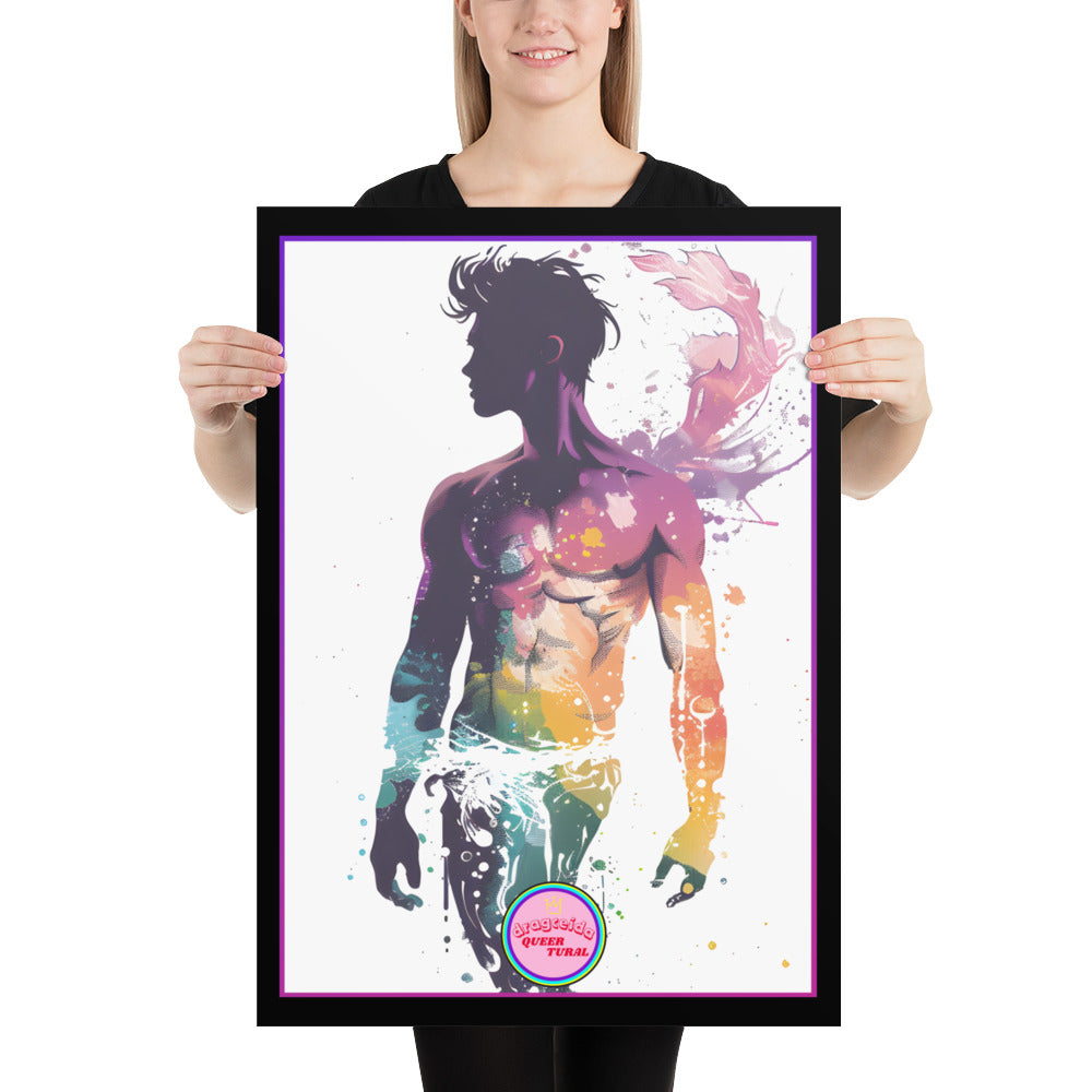🔱 Ilustración Queer de| Tritón | Sireno | ¡Envío Gratis!🧜🏻‍♂️Edición Proteo🧜🏻‍♂️ 50×70 cm
