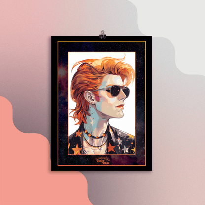 ⚡ Ilustración Bowie | ¡Envío Gratis! 🚀 Edición Life on Mars 🚀 - Dragceida Queertural