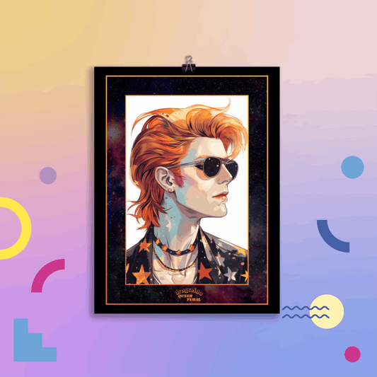 ⚡ Ilustración Bowie | ¡Envío Gratis! 🚀 Edición Life on Mars 🚀 - Dragceida Queertural