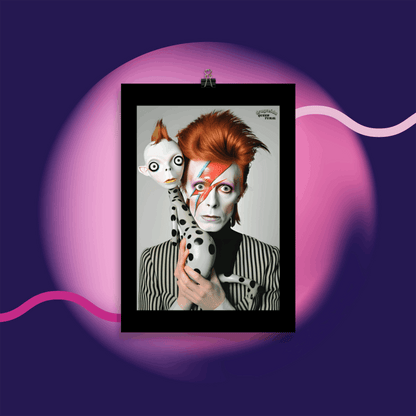 ⚡ Ilustración Bowie |¡Envío Gratis! 🚀 Edición Rebel Rebel 🚀 - Dragceida Queertural