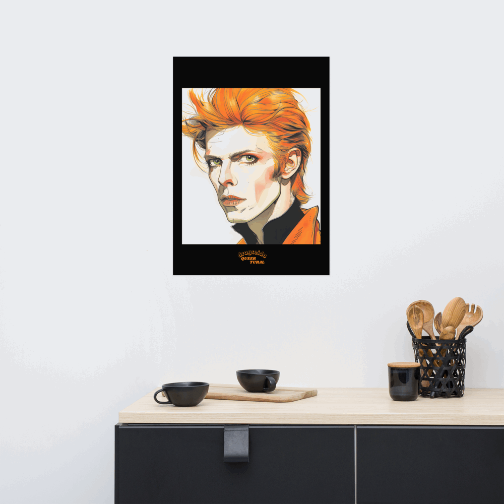 ⚡ Ilustración David Bowie | ¡Envío Gratis! 🚀 Edición Heroes 🚀 - Dragceida Queertural