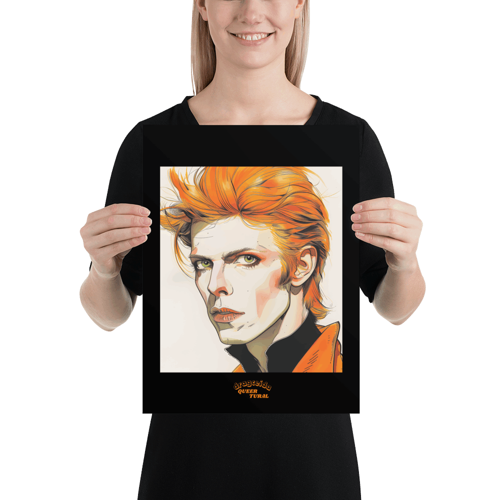 ⚡ Ilustración David Bowie | ¡Envío Gratis! 🚀 Edición Heroes 🚀 - Dragceida Queertural