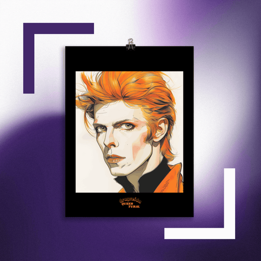 ⚡ Ilustración David Bowie | ¡Envío Gratis! 🚀 Edición Heroes 🚀 - Dragceida Queertural