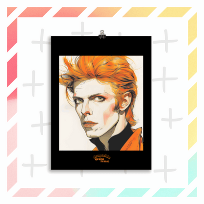 ⚡ Ilustración David Bowie | ¡Envío Gratis! 🚀 Edición Heroes 🚀 - Dragceida Queertural