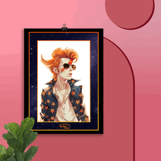 ⚡ Ilustración David Bowie | ¡Envío Gratis! 🚀 Edición Starman 🚀 - Dragceida Queertural