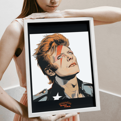 ⚡ Ilustración Digital | David Bowie | ¡Descarga Instantánea! 🚀 Edición Aladdin Sane 🚀 - Dragceida Queertural