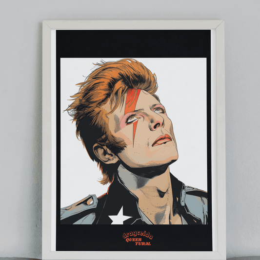 ⚡ Ilustración Digital | David Bowie | ¡Descarga Instantánea! 🚀 Edición Aladdin Sane 🚀 - Dragceida Queertural