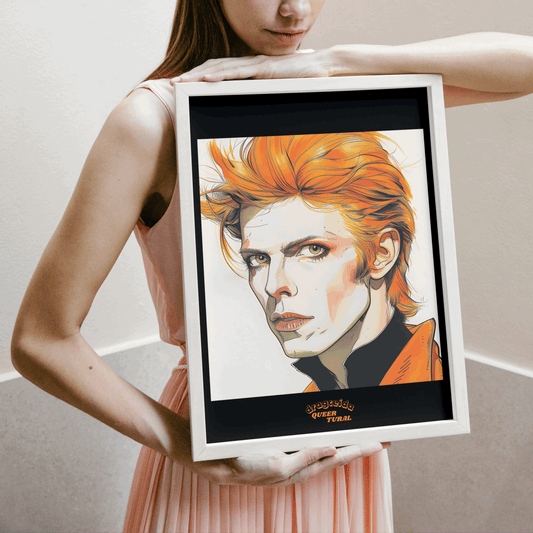 ⚡ Ilustración Digital | David Bowie | ¡Descarga Instantánea! 🚀 Edición Heroes 🚀 - Dragceida Queertural