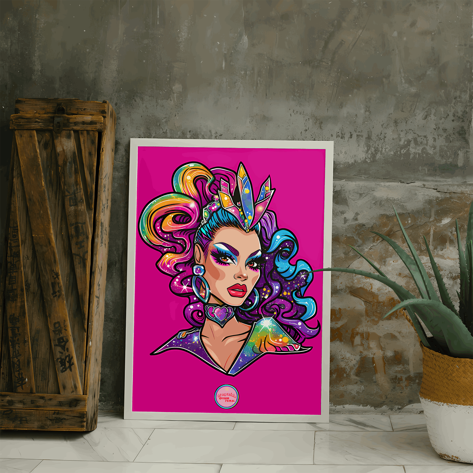 👑 Ilustración Digital de | Drag Queens |¡¡Descarga instantánea!! 🔥 Edición Blush Belle 🔥 - Dragceida Queertural