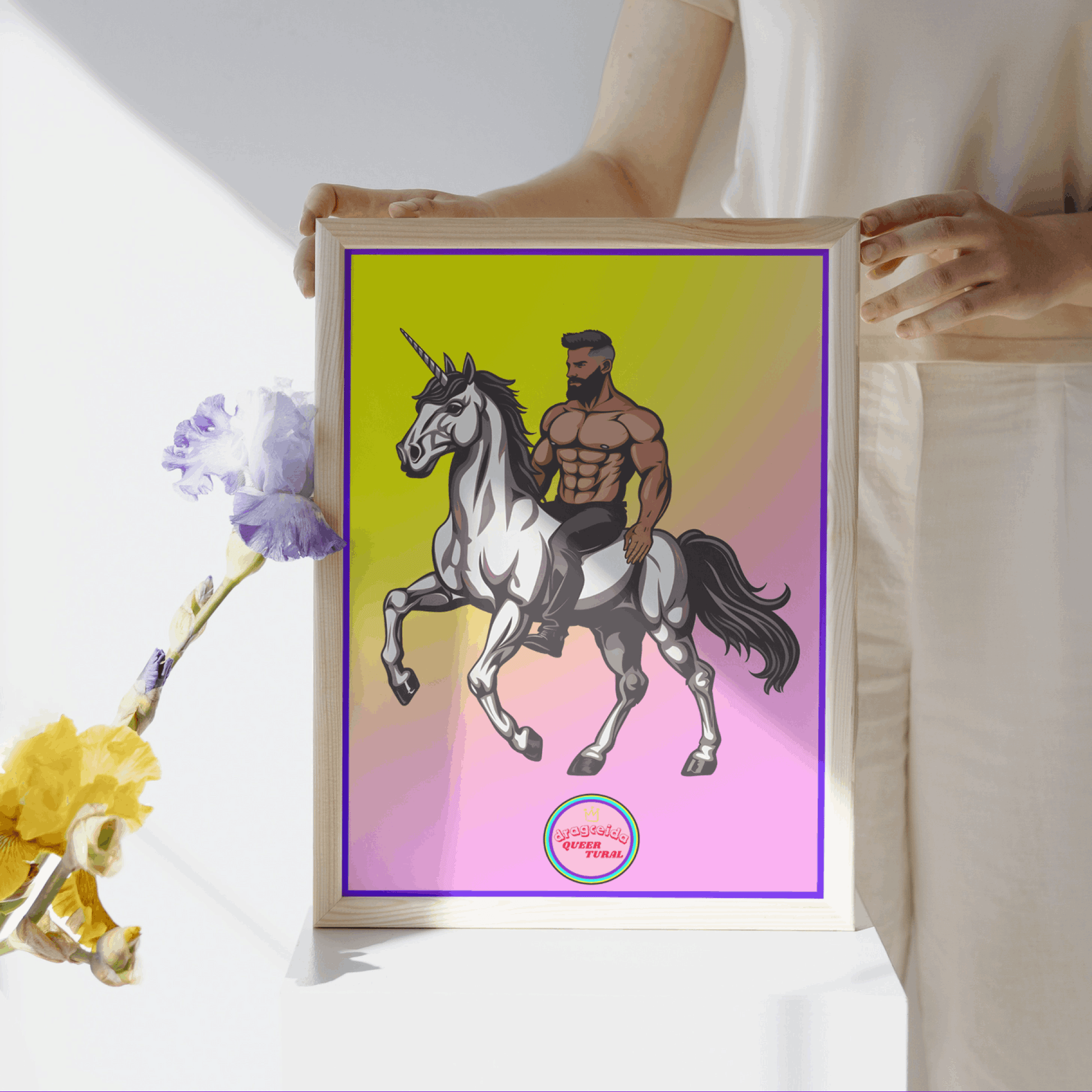 🦄 Ilustración Digital Queer de Unicornios | Los Jinetes del Arcoíris | ¡Descarga Instantánea! 🎠 Edición Jon Queersnow 🎠 - Dragceida Queertural