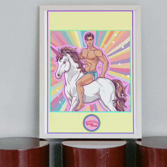 🦄 Ilustración Digital Queer de Unicornios | Los Jinetes del Arcoíris | ¡Descarga Instantánea! 🎠 Edición Toby Pinky 🎠 - Dragceida Queertural