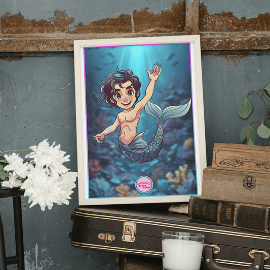 🔱 Ilustración Digital Queer | Tritón | Sireno | ¡Descarga Instantánea! 🧜🏻‍♂️ Edición Palaemon 🧜🏻‍♂️ - Dragceida Queertural