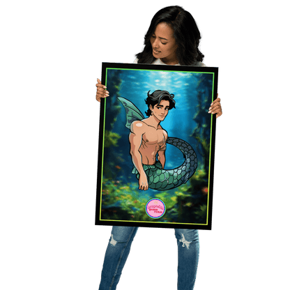 🔱 Ilustración Queer de | Tritón | Sireno | ¡Envío Gratis! 🧜🏻‍♂️ Edición Thaumas 🧜🏻‍♂️ - Dragceida Queertural