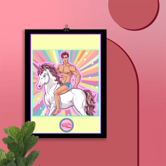 🦄 Ilustración Queer de Unicornios | Los Jinetes del Arcoíris |¡Envío Gratis!🎠Edición Toby Pinky🎠 - Dragceida Queertural