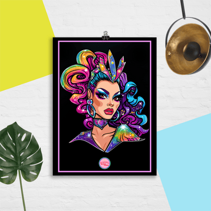 👑 Ilustración Queer | Drag Queens | ¡Envío Gratis! 🔥 Edición Blush Belle 🔥 - Dragceida Queertural