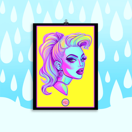 👑 Ilustración Queer | Drag Queens | ¡Envío Gratis! 🔥 Edición Diamond Dazzle 🔥 - Dragceida Queertural