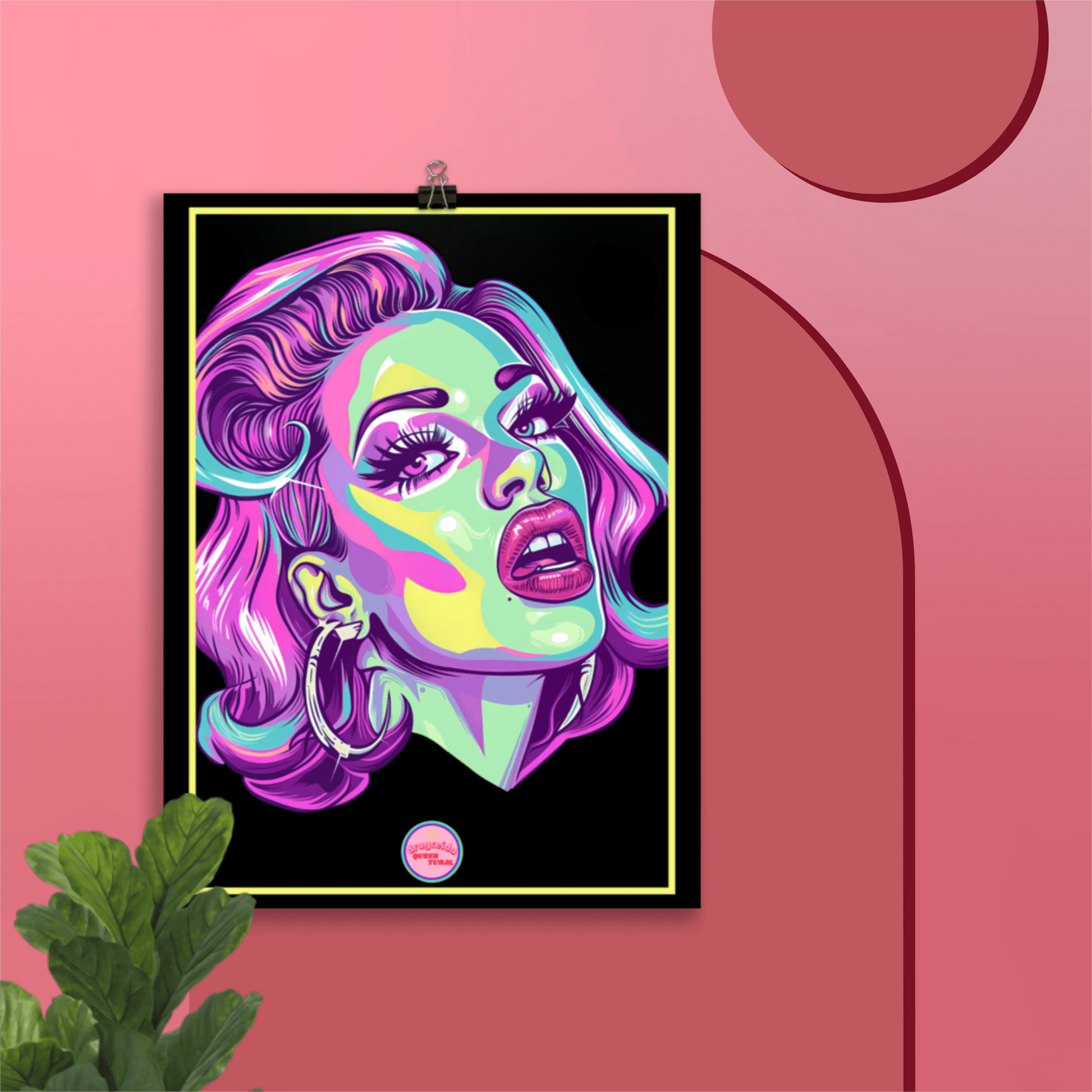 👑 Ilustración Queer | Drag Queens | ¡Envío Gratis! 🔥 Edición Electra Sparkle 🔥 - Dragceida Queertural