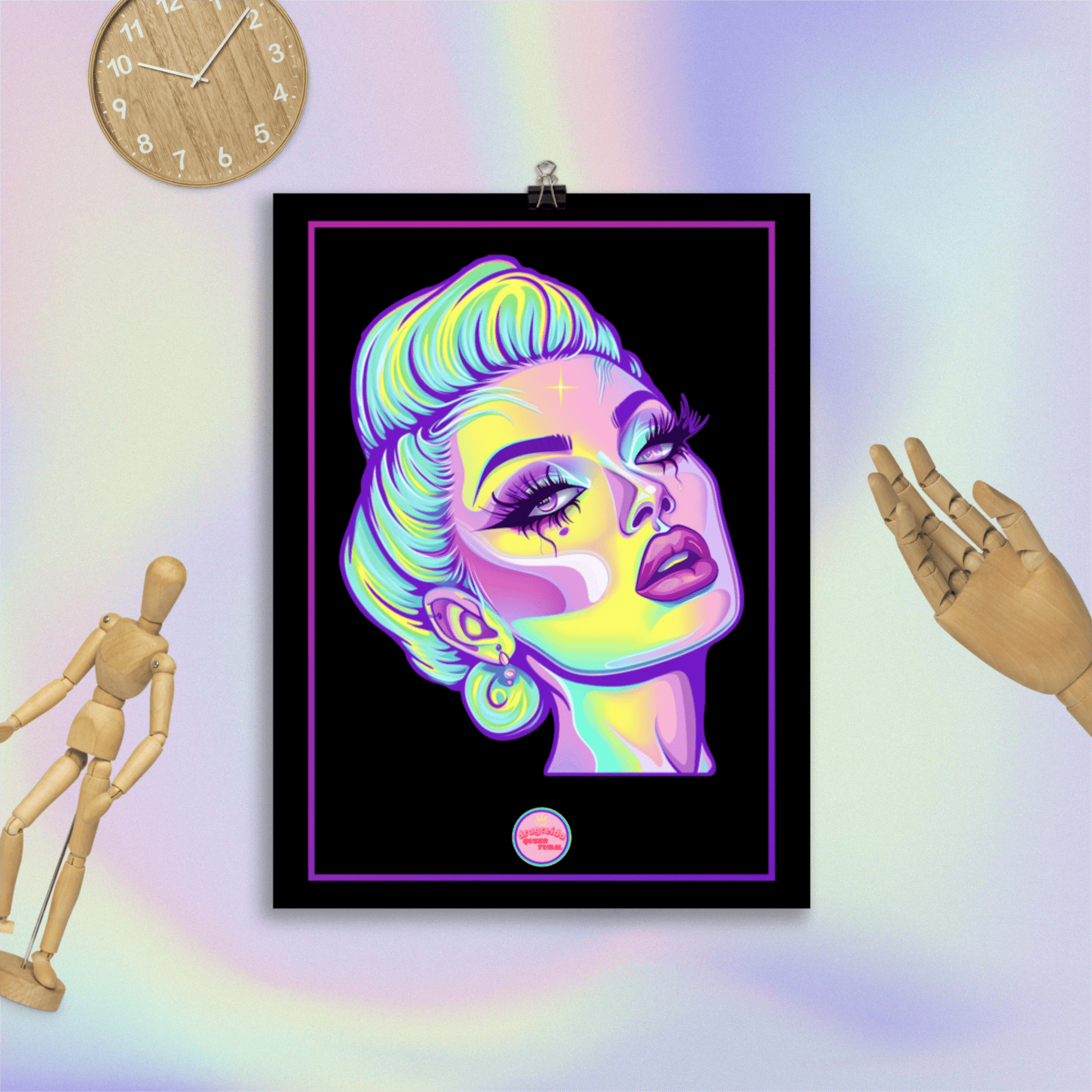 👑 Ilustración Queer | Drag Queens | ¡Envío Gratis! 🔥 Edición Jade Jewel 🔥 - Dragceida Queertural