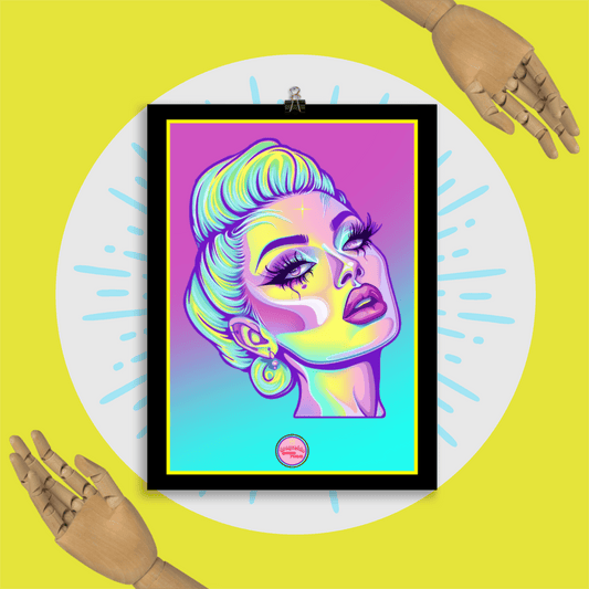 👑 Ilustración Queer | Drag Queens | ¡Envío Gratis! 🔥 Edición Jade Jewel 🔥 - Dragceida Queertural