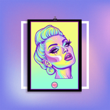 👑 Ilustración Queer | Drag Queens | ¡Envío Gratis! 🔥 Edición Jade Jewel 🔥 - Dragceida Queertural