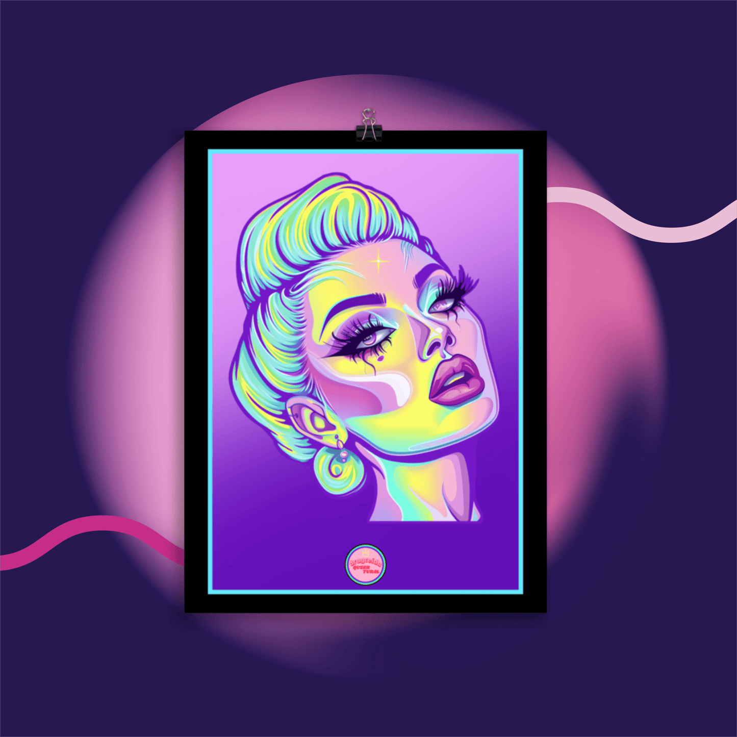 👑 Ilustración Queer | Drag Queens | ¡Envío Gratis! 🔥 Edición Jade Jewel 🔥 - Dragceida Queertural